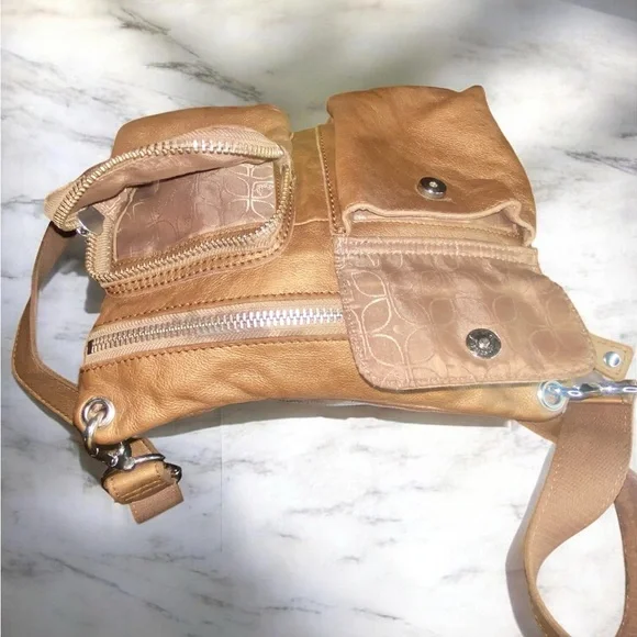 Vintage Fossil Sutter metallic bronze leather crossbody Y2k - Picture 11 of 15